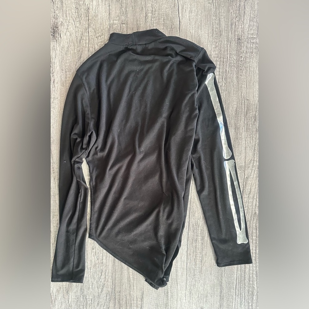 Gaze Long Sleeve Turtleneck Skeleton Onesie Size M - Picture 4 of 4